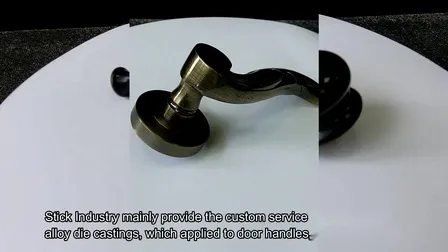 Zinc Alloy Die Casting Door Handle for Bathroom and Hotel